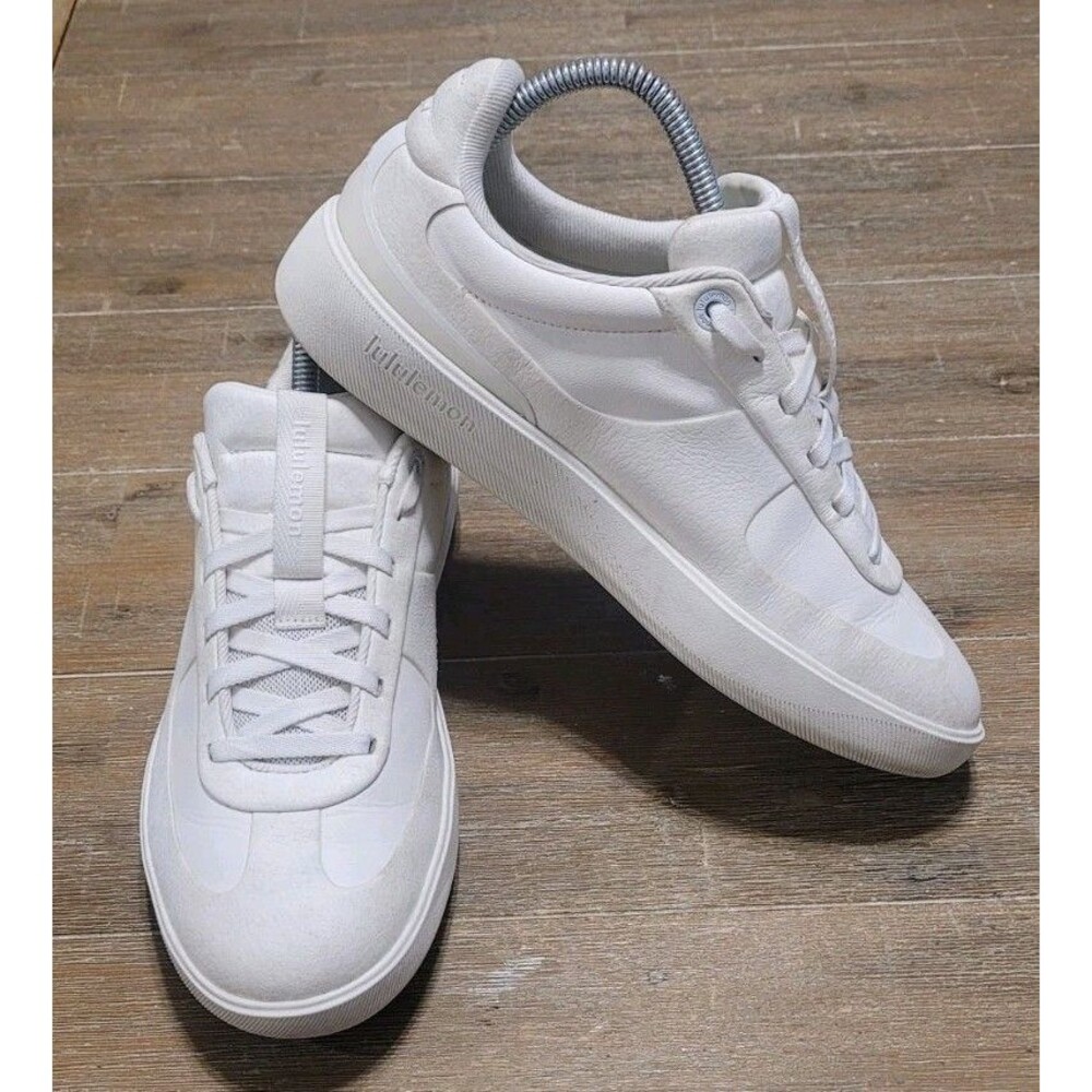 Lululemon Cityverse Canvas Sneakers White Bone Low Top Casual Shoes sz 9